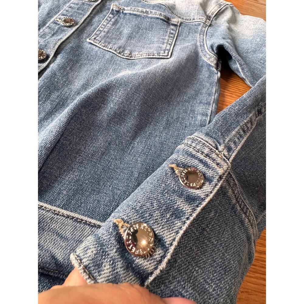 Retrofête River Blue Denim Button Front Mini Dress Designer Party XS - Picture 6 of 10